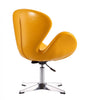 Raspberry Modern Upholstered Swivel Lounge Chair in Yellow - Set of 2 Accent Chair | Fauteuil lounge pivotant moderne Raspberry en tissu jaune - Lot de 2