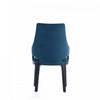 Kara Modern Wood Upholstered Dining Chair in Blue - Set of 2 | Chaise de salle a manger moderne en bois Kara avec revetement bleu - Lot de 2