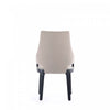 Kara Modern Wood Upholstered Dining Chair in Light Gray - Set of 2 | Chaise de salle a manger moderne en bois Kara avec revetement en tissu gris clair - Lot de 2