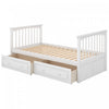 Elvis Solid Wood Convertible Bunk Bed With Drawers, Twin Size - White | Lit Superpose Convertible Elvis En Bois Massif, Taille Simple, Avec Tiroirs - Blanc