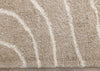Fairmont Taupe Cream Curved Lines Rug, 7'10" x 10'6" Indoor Area Rug | Tapis Fairmont aux lignes courbes creme taupe, 7'10'' x 10'6''