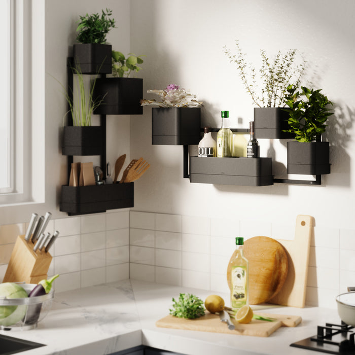 Umbra Cubiko Wall Planter - Black