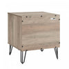 Dumbo Modern 20" Fluted Nightstand in Rustic Gray (2-Drawer) | Table de nuit moderne Dumbo 20" a cannelures, gris rustique (2 tiroirs)