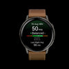 Garmin Venu 4 45mm Slate Leather Durable Smartwatch - Navigation Wearable, Advanced Routing, Weather Reminders, Training Insights, Auto Lap