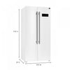Forno Salerno 33-inch Side-by-Side White Refrigerator, 15.6 cu.ft. - FFRBI1805-33WHT | Refrigerateur cote a cote Salerno en blanche de 33 po, 15,6 pi³ - FFRBI1805-33WHT
