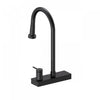 4 Function Pivoting Waterfall Pull-Down Kitchen Faucet with Power Wash, High Arc. Black-FCWRMBKD1 Laundry Combo | Robinet de cuisine cascade pivotant a 4 fonctions, mode de nettoyage puissant, grand col. Noir-FCWRMBKD1