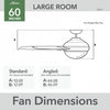 Presto Ceiling Fan - White | Ventilateur de plafond Presto - Blanc