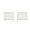 Coney Mid-Century Modern 20" Nightstand in White (2-Drawer) - Set of 2 | Table de nuit Coney style mid-century moderne 20" en blanc (2 tiroirs) - Lot de 2