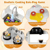 Costway Pretend Play Kitchen For Kids Toddler Aged 3+ Wooden Toy Set With Range Hood White