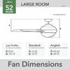 Mosley Ceiling Fan - White | Ventilateur de plafond Mosley - Blanc