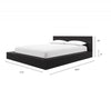 Kanso Low Platform Bed Set Queen Bed | Kanso Lit a Plateforme Basse avec Tete de Lit