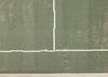 Florence Green Brown White Soccer Field Rug, 7'9" x 10'6" Indoor Area Rug | Tapis Florence de terrain de football vert, marron et blanc, 7'9" x 10'6"