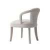 Palmer Mid-Century Modern Upholstered Tweed Armchair in Silver Lining - Set of 2 Dining Chair | Fauteuil Palmer style milieu du siecle moderne en tweed argente - Lot de 2