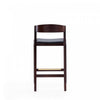 Klismos Mid-Century Modern Wood Upholstered Counter Stool in Black - Set of 2 | Tabouret de comptoir en bois rembourre style Klismos mi-siecle moderne noir - Lot de 2