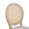 Ethan Solid Wood Rubberwood Dining Chair Set of 2 Pieces with Upholstered Seat,Beige | Ethan lot de 2 chaises de salle a manger en bois massif (hevea) avec assise rembourree, beige