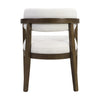 Sophia Dining Arm Chair with Rubberwood Frame Set of 2,Walnut Dining Chair | Sophia Ensemble de 2 chaises de salle a manger avec accoudoirs et structure en bois de caoutchouc, noyer