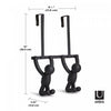 Umbra Buddy Double Over-Door Hooks - Black|Crochets doubles pour porte Buddy de Umbra - noirs
