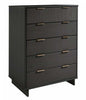 Granville Modern 38" Chest in Charcoal Gray (5-Drawer) | Commode Granville Moderne 38" en gris charbon (5 tiroirs)