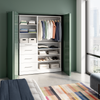 Bestar Florence 60" Modular Reach-In/Walk-In Closet System with Storage - White|Système de garde-robe et pièce-penderie modulaire Florence de Bestar de 60 po avec rangement - blanc