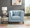 Hydeline Bodie Leather Chair - Spa Blue|Fauteuil Bodie de Hydeline en cuir - bleu spa