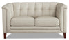 Hydeline Bodie Leather Loveseat - Vanilla|Causeuse Bodie de Hydeline en cuir - vanille