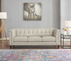 Hydeline Bodie Leather Sofa - Vanilla|Sofa Bodie de Hydeline en cuir - vanille