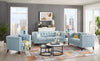 Hydeline Bodie Leather Chair - Spa Blue|Fauteuil Bodie de Hydeline en cuir - bleu spa