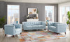 Hydeline Bodie Leather Chair - Spa Blue|Fauteuil Bodie de Hydeline en cuir - bleu spa