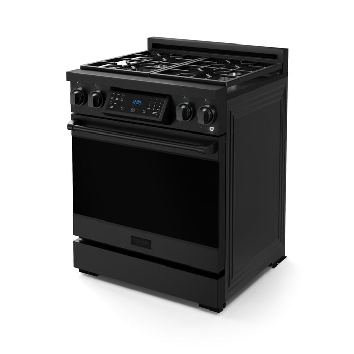 Gordon Ramsay Collection by Thor Kitchen 30\" Freestanding Professional Gas Range with Tilt Panel Touch Control - RSG30B