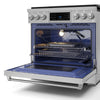 Gordon Ramsay Collection by Thor Kitchen 36" Freestanding Professional Gas Range with Tilt Panel Touch Control - RSG36|Cuisinière à gaz amovible de style professionnel collection Gordon Ramsay de Thor Kitchen de 36 po - RSG36
