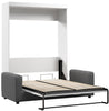 Bestar Pur Full Murphy Bed with Sofa - White|Lit escamotable Pur de Bestar avec sofa - blanc