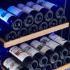 Forno Avellino 24" Dual Zone Wine Cooler, 16 cu.ft stainless Steel- FWCDR6603-24S | Refroidisseur a vin Avellino de 24 pouces a double zone, 16 pi³, en acier inoxydable -FWCDR6603-24S