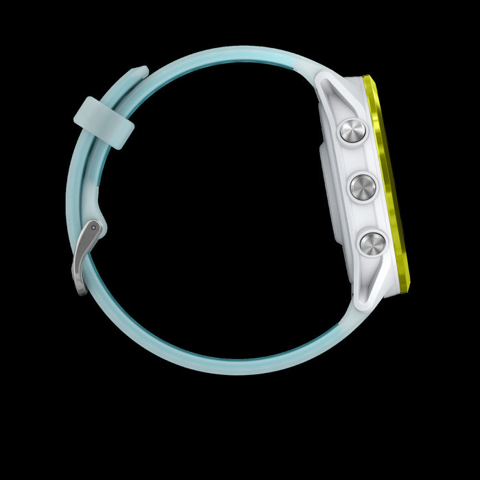 Garmin Forerunner 570 Smartwatch 47mm, Amoled, Amp Yellow Aluminum, Whitestone/turquoise, Gps Running Tracker, 11-day Battery