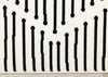 Forte Black White Stripes Area Rug - 2'7" x 4'11"|Carpette Forte noire et blanche à motif de rayures - 2 pi 7 po x 4 pi 11 po