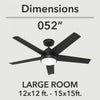 Skyflow Ceiling Fan with Light Fixture - Black | Ventilateur de plafond Skyflow avec luminaire - Noir