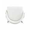 Gracie Modern Vegan Leather Metal Dining Chair in White and Black - Set of 4 | Chaise de salle a manger moderne Gracie en cuir vegetalien et metal, blanc et noir - Lot de 4