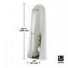 Umbra Hubba Arched 20" x 62" Mirror - Brass|Miroir arqué Hubba de Umbra de 20 po x 62 po - laiton