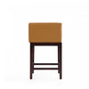 Kingsley Mid-Century Modern Wood Upholstered Counter Stool in Camel - Set of 3 | Tabouret de comptoir Kingsley style milieu du siecle en bois et tissu, coloris camel - Lot de 3