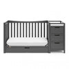 Graco Remi 4-in-1 Convertible Crib and Changer - Gray
