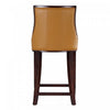 Fifth Avenue Traditional Wood Upholstered Counter Stool in Camel - Set of 3 | Tabouret de comptoir traditionnel en bois avec assise rembourree Camel Fifth Avenue - Lot de 3