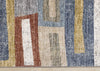 Macey Modern Grey Blue Red Sophisticated Area Runner - 2'0" x 7'10"|Chemin de couloir moderne et raffiné Macey gris, bleu et rouge - 2 pi 0 po x 7 pi 10 po