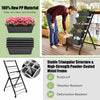 Costway 5-tier Vertical Raised Garden Bed Elevated Planter With Wheels & Container Boxes