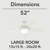 Aerodyne Ceiling Fan with Light Fixture - White | Ventilateur de plafond Aerodyne avec luminaire - Blanc