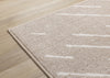Covington Beige Cream Diagonal Rain Streaks Design Rug, 5'3" x 7'7" Indoor Area Rug | Tapis Covington a design pluie, 5'3" x 7'7"