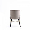 Strine Modern Wood Upholstered Dining Chair in Dark Taupe - Set of 2 | Chaise de salle a manger moderne Strine en bois et tissu, coloris taupe fonce - Lot de 2