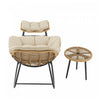 Benson Modern 3-Piece Lounge Chair Set in Cream | Ensemble de salon moderne Benson 3 pieces avec fauteuils, coloris creme
