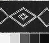 Zelda Contemporary 5'3" x 7'2" Area Rug in Black Indoor Area Rug | Tapis Contemporain Zelda 5'3" x 7'2" en Noir
