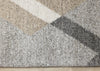 Maverick White Beige Grey Modern Plush Area Rug - 7'10" x 11'2"|Carpette moelleuse moderne Maverick blanche, beige et grise - 7 pi 10 po x 11 pi 2 po