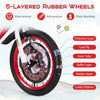 Costway 18" Kid's Bike For 4-8 With Height-adjustable Handlebar & Saddle Handbrake Red