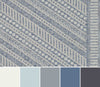 Livia Transitional 5'3" x 7'0" Area Rug in Blue Indoor Area Rug | Tapis Transitionnel Livia 5'3" x 7'0" en Bleu